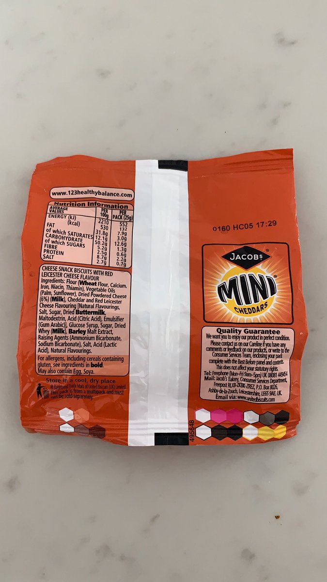 alisoncolvill's tweet photo. When you open your mini cheddars to find them full of little mini cheese savouries #dissapointed @JacobsSnacks https://t.co/mjm6rqbvHE