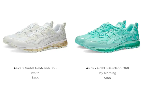 X 上的Ballin Sneaks:「Asics x GMBH Gel Nandi 360 on END White UK