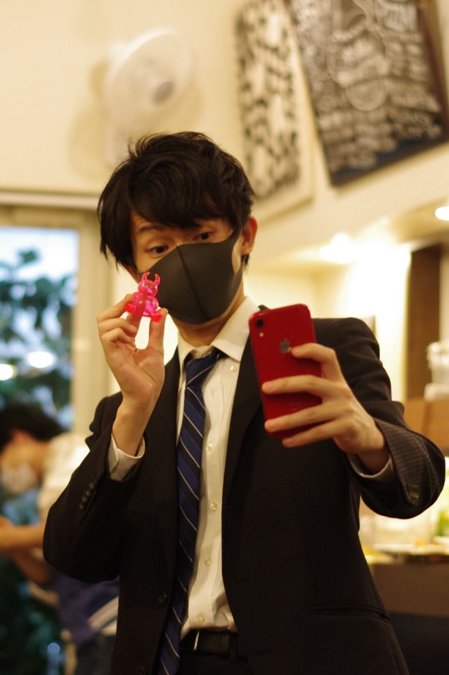 0KN_M's tweet photo. UAMOUちゃんと自撮りする人
#わたあめ10th #KIEMONO2020 #D2Me https://t.co/mic4Xo3aF8
