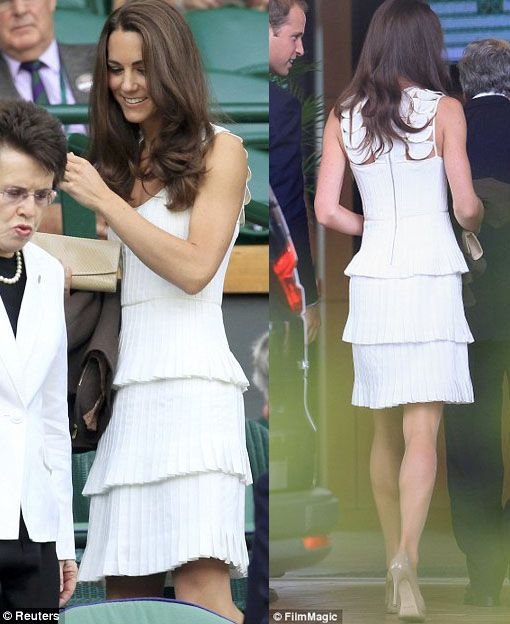 The newly-married William and Kate in 2011, and then again in 2012...