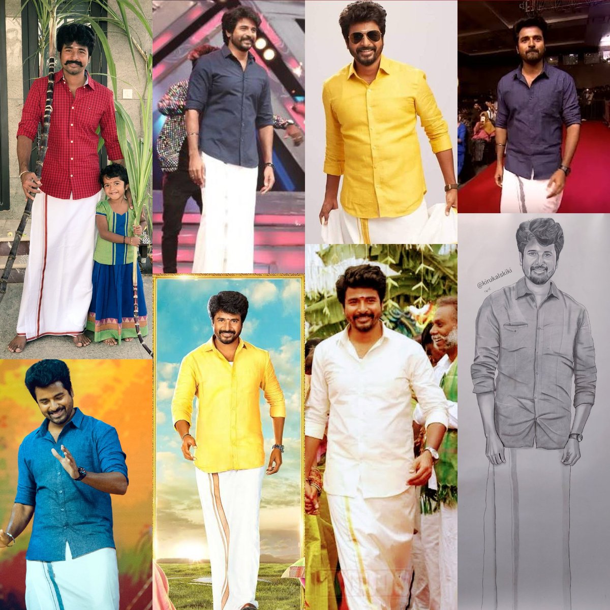   #VESHTIconSKWhat a amsam!Just overflowing with ur simplicity in traditional way of handsomeness Thani Azhagu thalaivaa