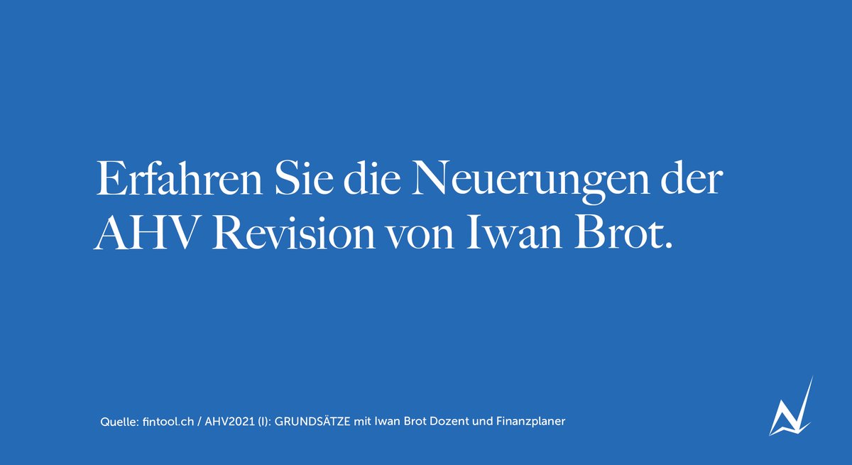 fintoolinfo's tweet photo. Haben Sie schon unser neustes Video gesehen?  https://t.co/EpI9jY1j9G

#ahv #ahvrevision #fintool #eco #3a #säule3a #persönlichevorsorge #vorsorge #vorsorgeschweiz #altersvorsorge #finanzbildung #finanzwissen #aktienindex #aktienwissen https://t.co/59uxquXoBi