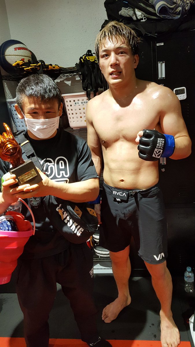Taiga9101MMA's tweet photo. デビュー戦ちょーしょっぱかった💦
負けなくて本当に良かった😅

セコンドについてくれた北岡さん、アップしてくれた飯村先輩、応援してくれた方ありがとうございました！ https://t.co/ZrFxoD8k5H