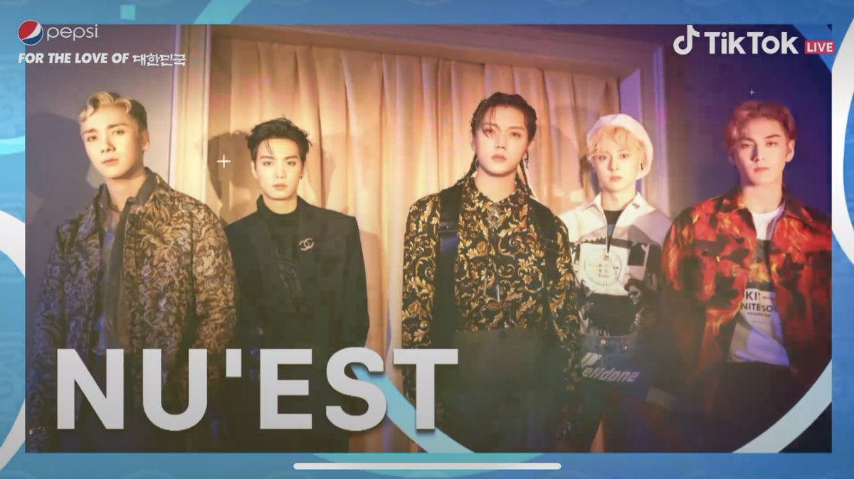 NUEST currently performing their song "I'm In Trouble"