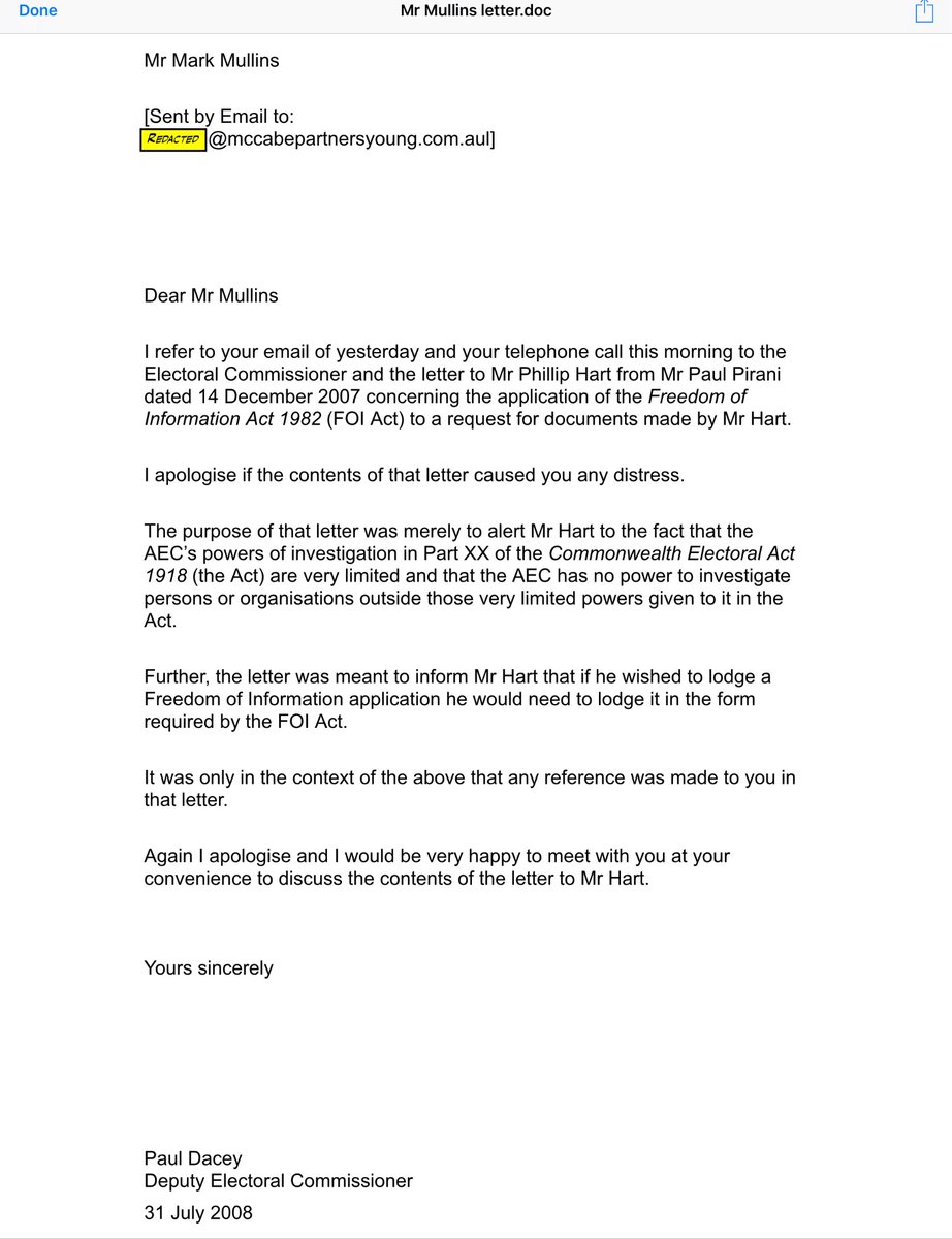 68. In 2007 Mullins lodged a PID with the AEC regarding the theft & transfer of $130,000,000 from the ACT Home Loan Portfolio to NSW ALP. The same PID had been lodged with the ACT Govt in 2000. The AEC advised that it was powerless to investigate.  #ICAC