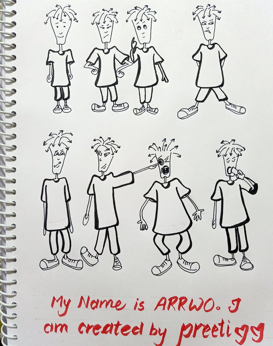 PreetiG49646410's tweet photo. #cartoon #arrwo #characterdesign #random #animation #learning #wantjob #PROMOTION #work #parttime #hobby #like #comment #share #doodle #artist #toons #Trending https://t.co/EDwYnzS1cT