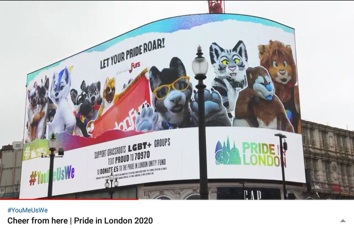 Londonfurs + Picadilly Circus = Awesome!!! Thank you @PrideInLondon #PrideInLondon #Londonfurs