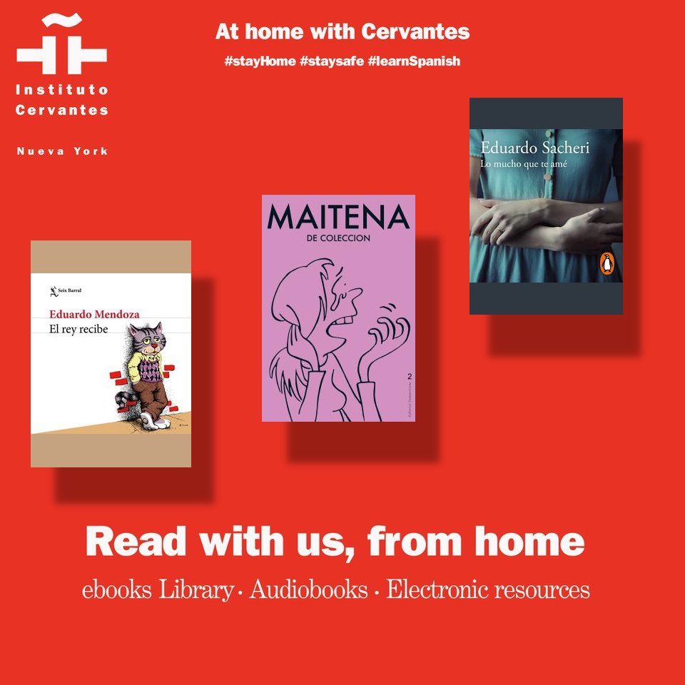IC_NewYork's tweet photo. As libraries have shifted their focus over the last few months, books in their many formats have proven to be crucial for developing, healing and keeping in touch.
Check out our new arrivals. In Spanish.
https://t.co/7cbRUfAS9s
We hope to see you soon!
#Besafe #ReadSpanish https://t.co/EpsWKhpIbH