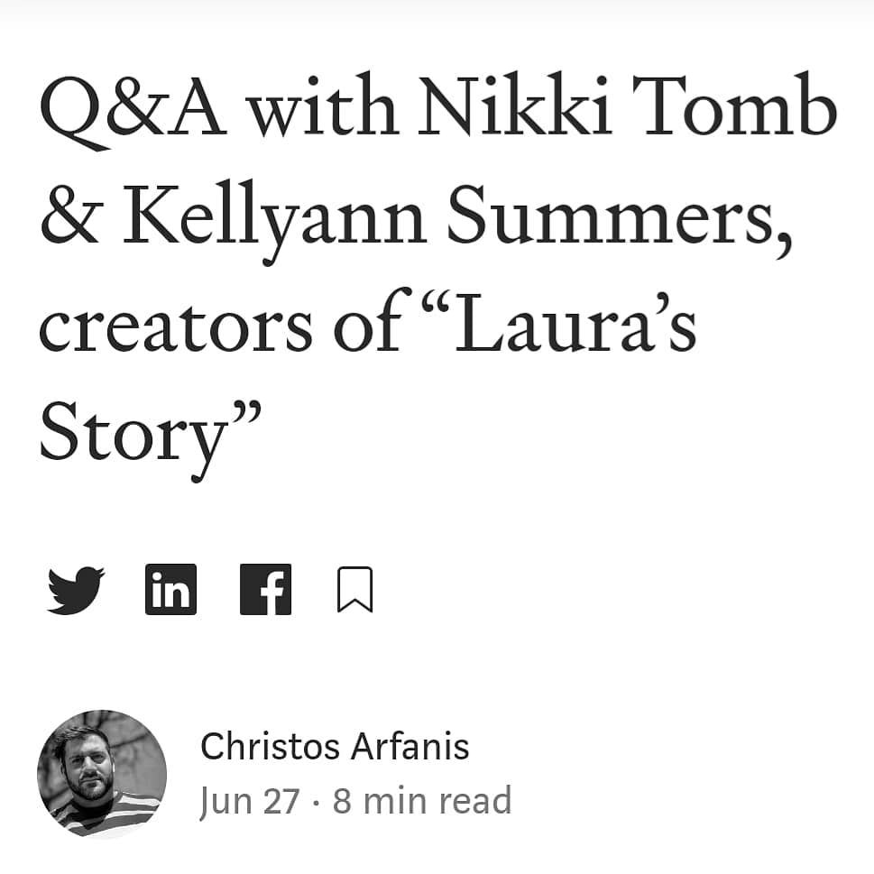 NikkiTomb's tweet photo. @kickbackwithkel and myself had the pleasure of being interviewed by christos Arfanis editor at Three Pixles Lab!

Click the link now! (English version)

https://t.co/4E333nLkwS

#interview #media #shortfilm #filmmaker #laurasstory #awareness  #meetthefilmmakers https://t.co/T17fPY3Ric