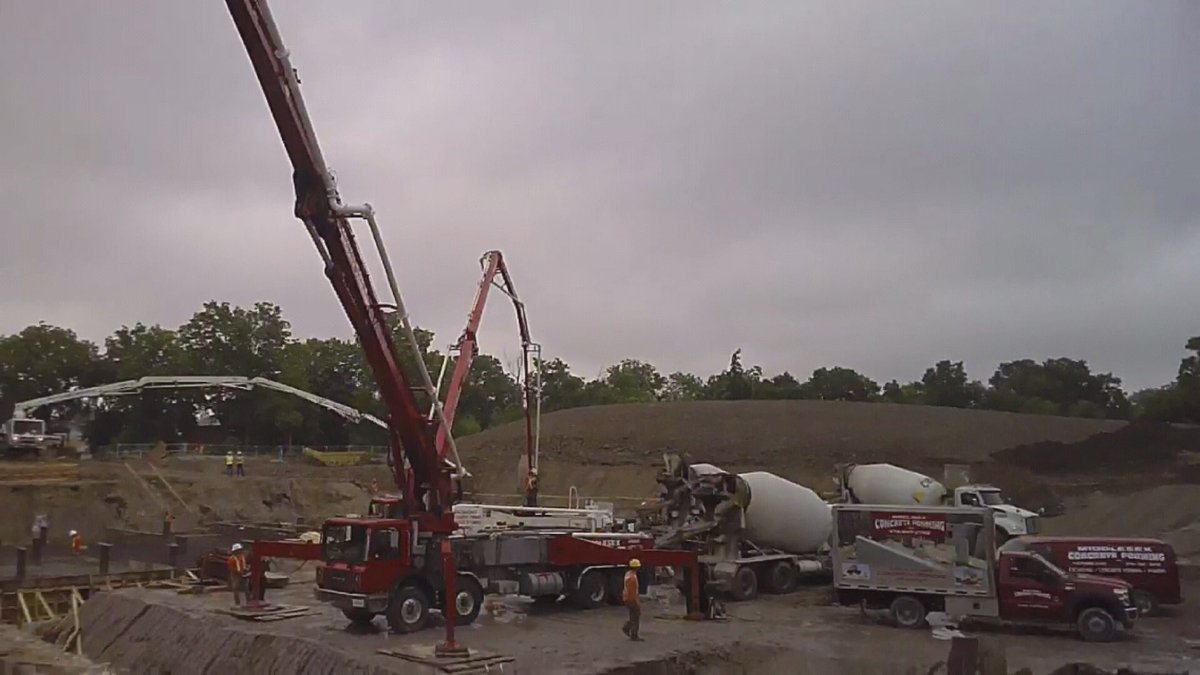 650 M3 poured ..... lots left to go!!