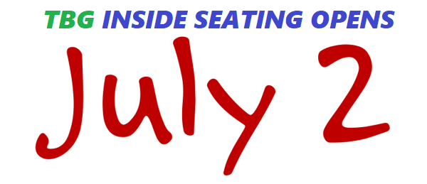 tbgrille's tweet photo. We are very excited to announce we are able to open @ 25% Indoor seating on July 2nd. Due to restrictions, we ask you PLEASE CALL for reservations. We follow strict guidelines to create a safe, but enjoyable experience for you !! Thank you for continued patronage. 609.294.3600 https://t.co/oK6QOuKBQe