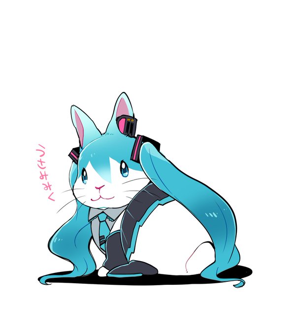 初音ミク 井口病院 A6 ダイカットステッカー うさぎ 初音ミク 井口病院 A6 ダイカットステッカー うさぎ