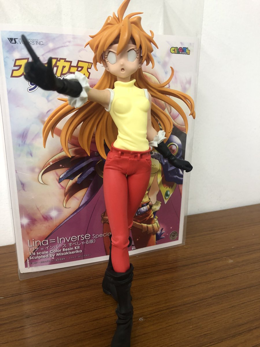 からうす Auf Twitter 今日のもう1個 キャラグミン スレイヤーズ リナ インバース すぺしゃる版 バリ取り途中で仮組 部分塗装でいきましょう 秋葉原工作室