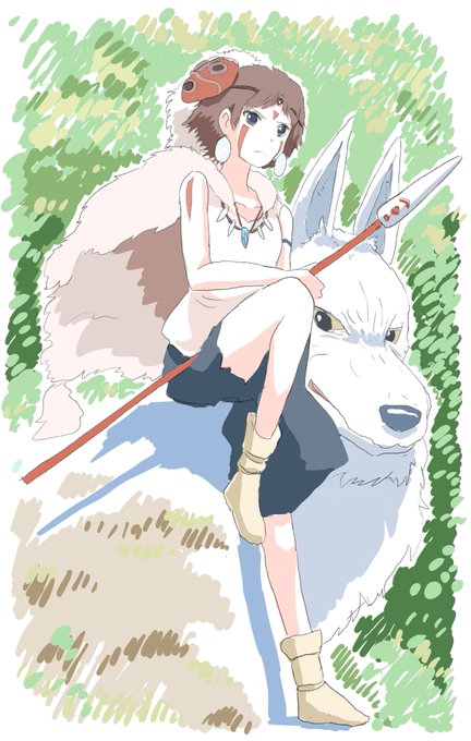 もののけ姫 高画質 のtwitterイラスト検索結果