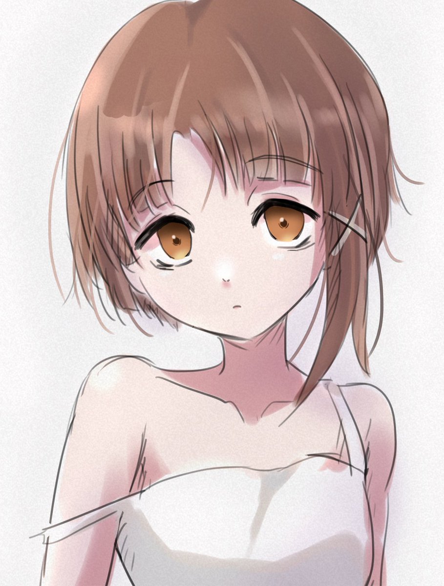 岩倉玲音の顔が好きすぎて衝動的に落書きしていた 玲音の顔といえば下瞼と瞳孔と 竹中たけしのイラスト