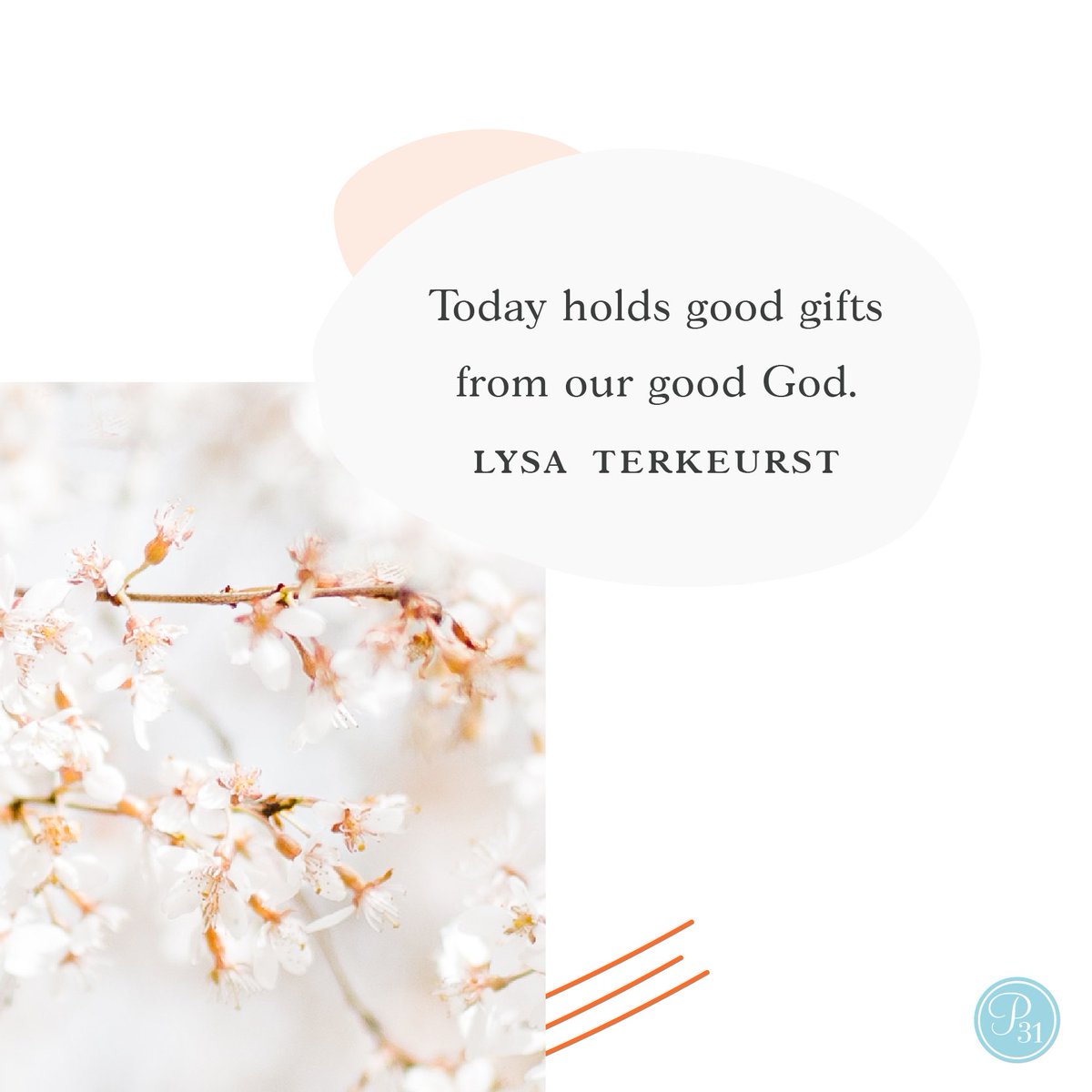 LysaTerKeurst's tweet photo. In the midst of heartbreak or unanswered prayers, let's find peace in the portion of goodness God has for us today. 

Let's look for the lovely. Be noticers of the good. 

And even if the tears are still falling, thank God for the gifts He’s tucked into today just for us. https://t.co/hJzpaP3XM2