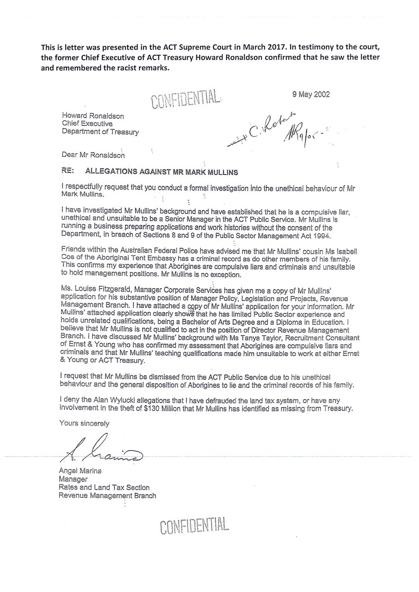 87. The prosecution argued Mullins could not have spoken to AFP Officer Mark Coppin on 9 May 2002 regarding Marina’s letter as Coppin was not on duty. The Civic Police Station cell log from that day demonstrates otherwise.