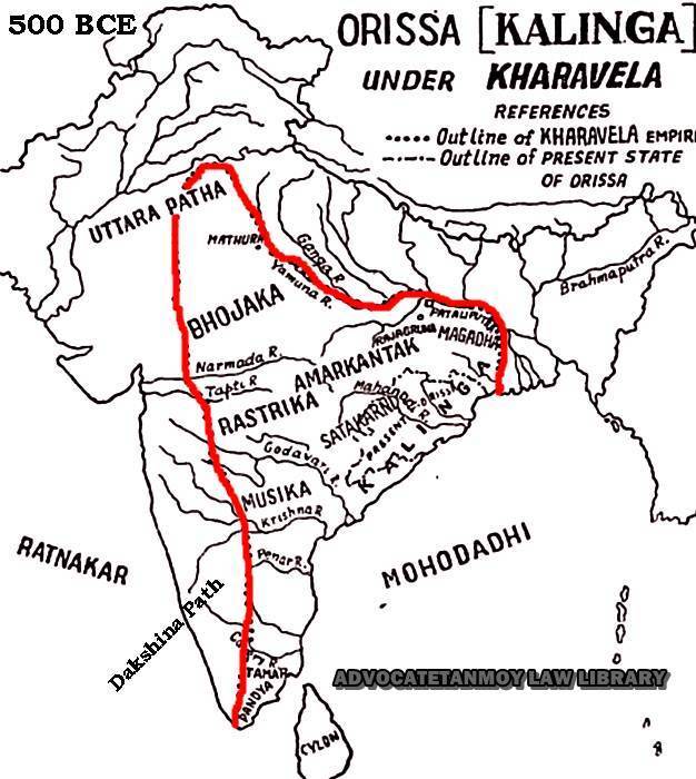 2. Kharavela of Kalinga. The Greatest of the Mahameghavahana Emperors of Orissa of the 1st-2nd Century BCE. He is famous for having conquered/subjugated a large part of the subcontinent from Pandya kings of the South to the Magadha kings of Bihar.