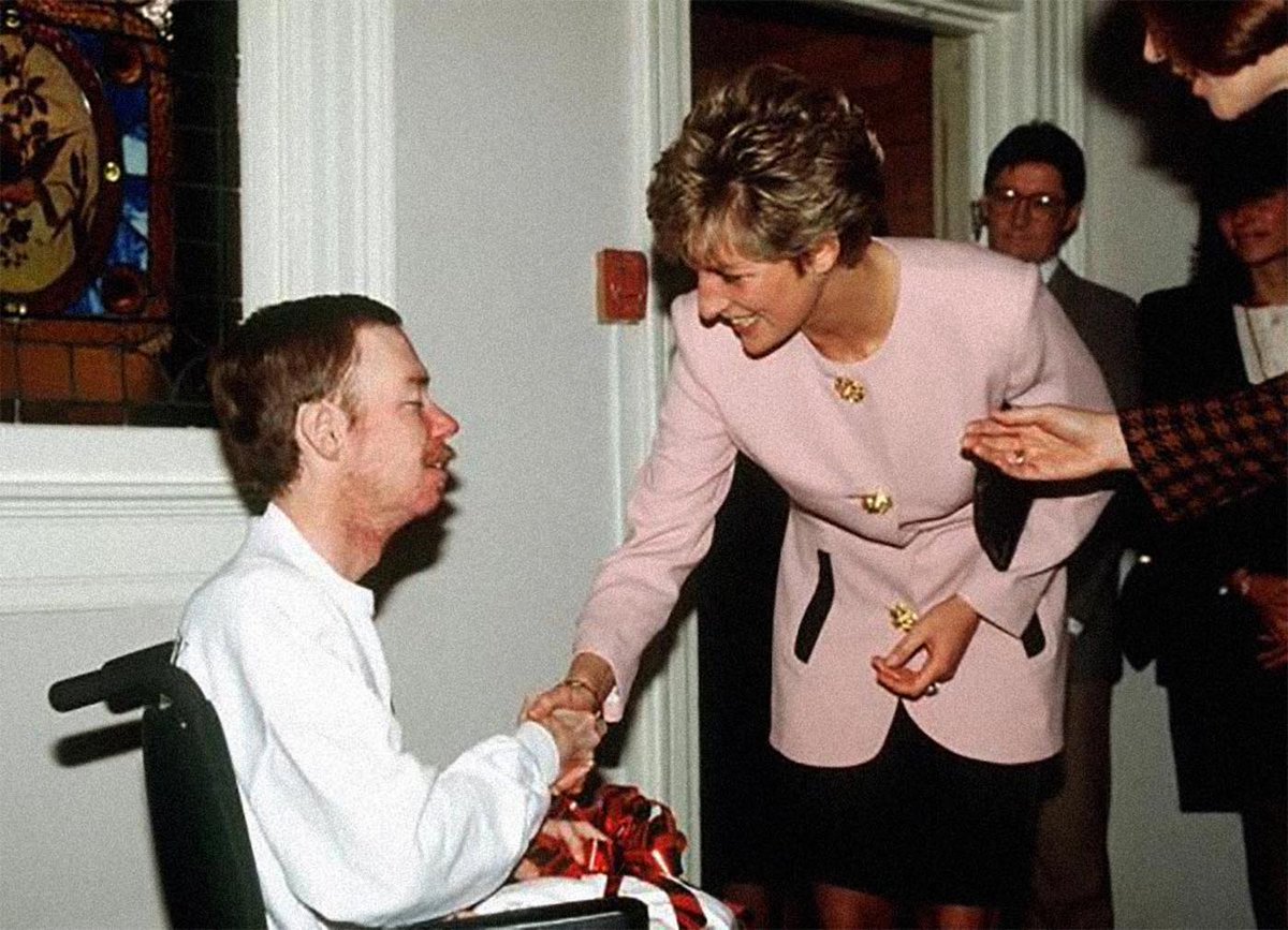 Princess Diana, with all her grace, engaged the HIV/AIDS community, shook hands and talked with those dying from the disease to prove you can have compassion for your fellow human while having the knowledge of how a virus spreads and protecting yourself