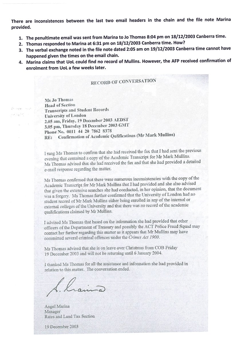 92. With the timeline now set out, we can turn our eyes to analysis of Marina’s PID, supposedly submitted on 19 December 2003. The second page in Marina’s PID, a file note, contains a number of apparently fraudulent statements.  #blacklivesmatter    #Corruption