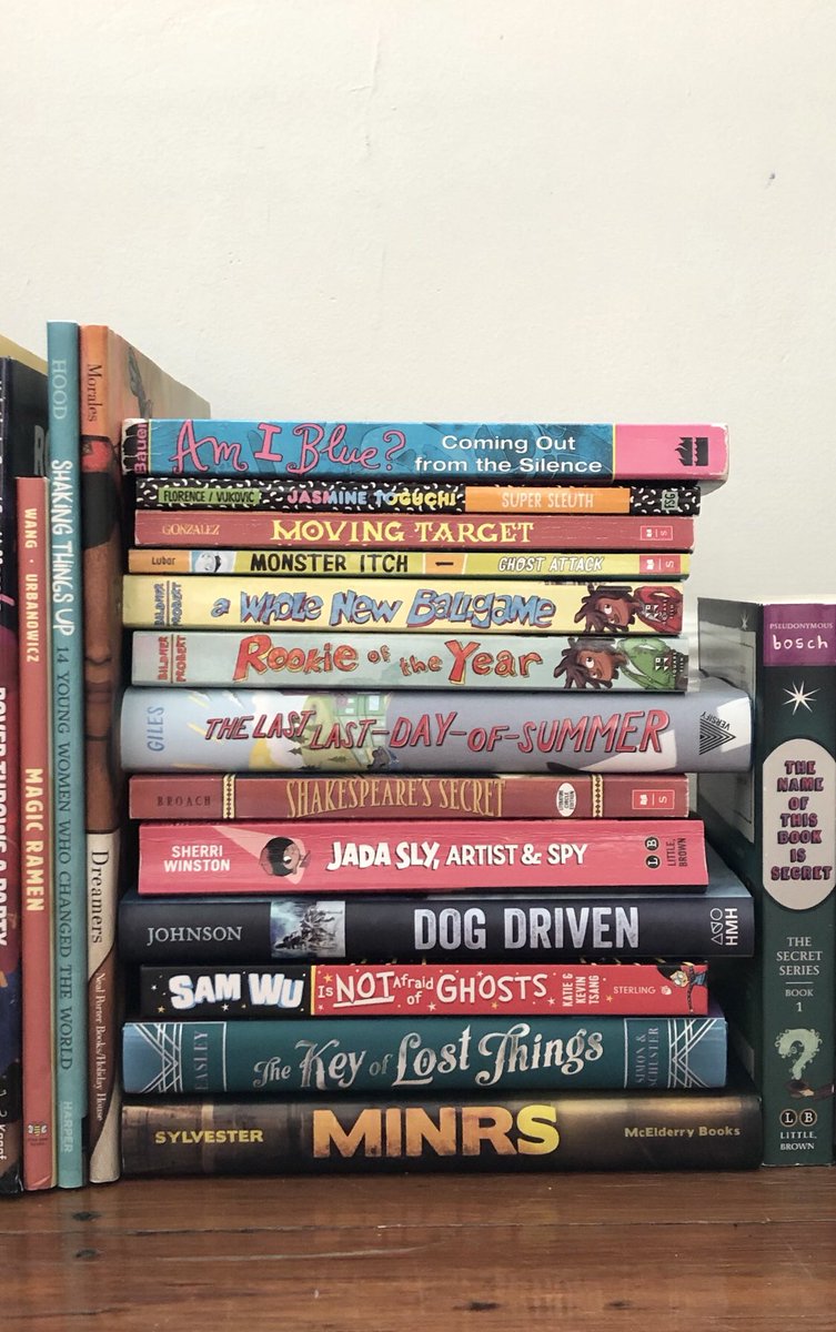 Jarrett_Lerner's tweet photo. A few closeups so you can see all the titles! https://t.co/j2at8ReeD5