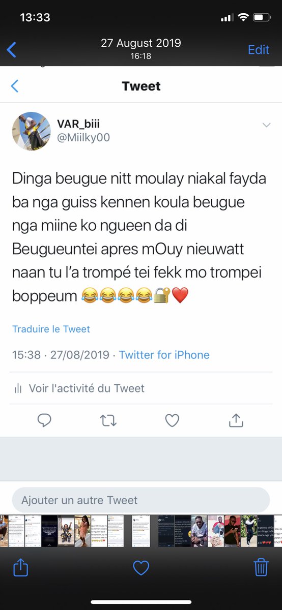 MiilkyD's tweet photo. #TL2018 jetais pa trop actif mais 2019 ohh jβΓ©tais terrible @beyonceisBee tjrs present ay 1 fav la donn am
Pourquoi je ne suis plus aussi inspirΓ© π€¦π½ββοΈπππ https://t.co/4pcISnqkfx