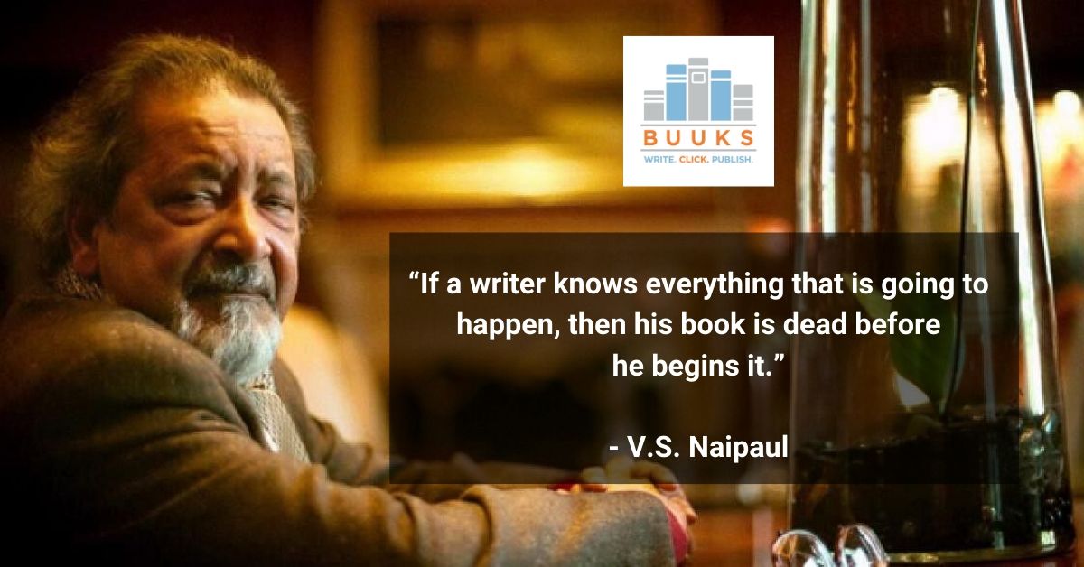 BuuksPublishing's tweet photo. “If a writer knows everything that is going to happen, then his book is dead before he begins it.”
- V.S. Naipaul
#authorsquote #vsnaipaul #writingcommunity #writing #book #storytelling #BUUKS #bookstagram #books #readingtime #BUUKS #Author #Writer #amwriting #writingcommunity https://t.co/vdGjHbjD8F