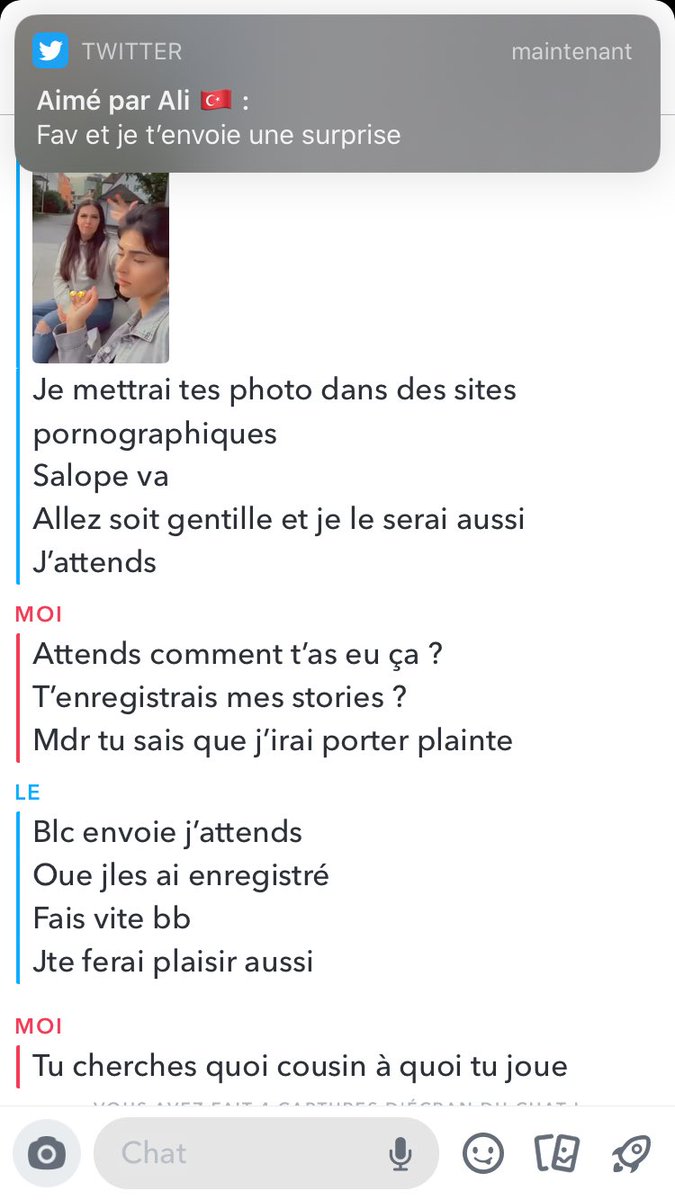 restetrqll's tweet photo. SVP SVP SIGNALEZ CE GROS CHIEN IL ME MENACE DE METTRE MES PHOTOS DANS DES SITES PORNOGRAPHIQUES FAITES LE SAUTER https://t.co/T9V1MD6uZF