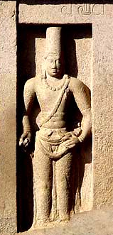 7. Narasimhavarman I, the Pallava Ruler of Kanchipuram. He defeated Pulakeshin II and sacked the Chalukyan capital, Vatapi. He is known as MahaMalla (Great Wrestler) and known to have built the famous "Pancha Rathas" rock cut temples of Mahabalipuram.