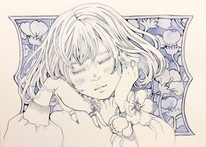 『ゆううつ』

#創作の狼煙  
#芸術同盟
#ドローイング 
