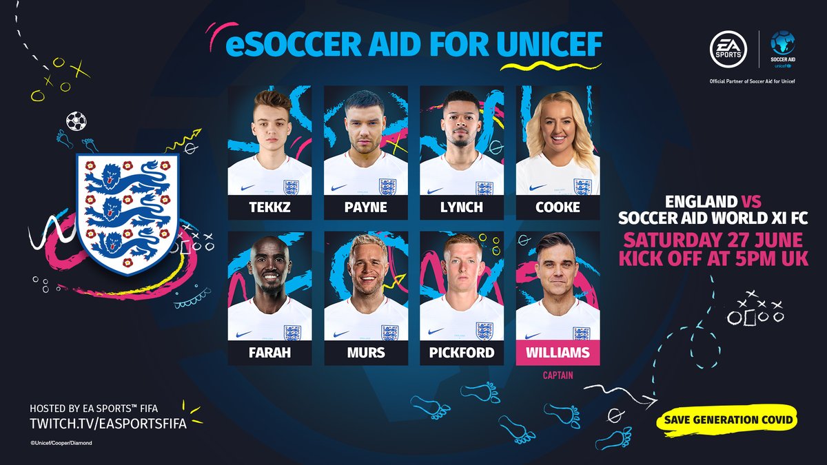 Check spelling or type a new query. Socceraid 2020 : Ea Fifa Esports Auf Twitter Team England Vs Team Soccer Aid World Xi Go Head To Head In Just A Few Hours In The First Ever E Socceraid For Unicef Tournament The Action