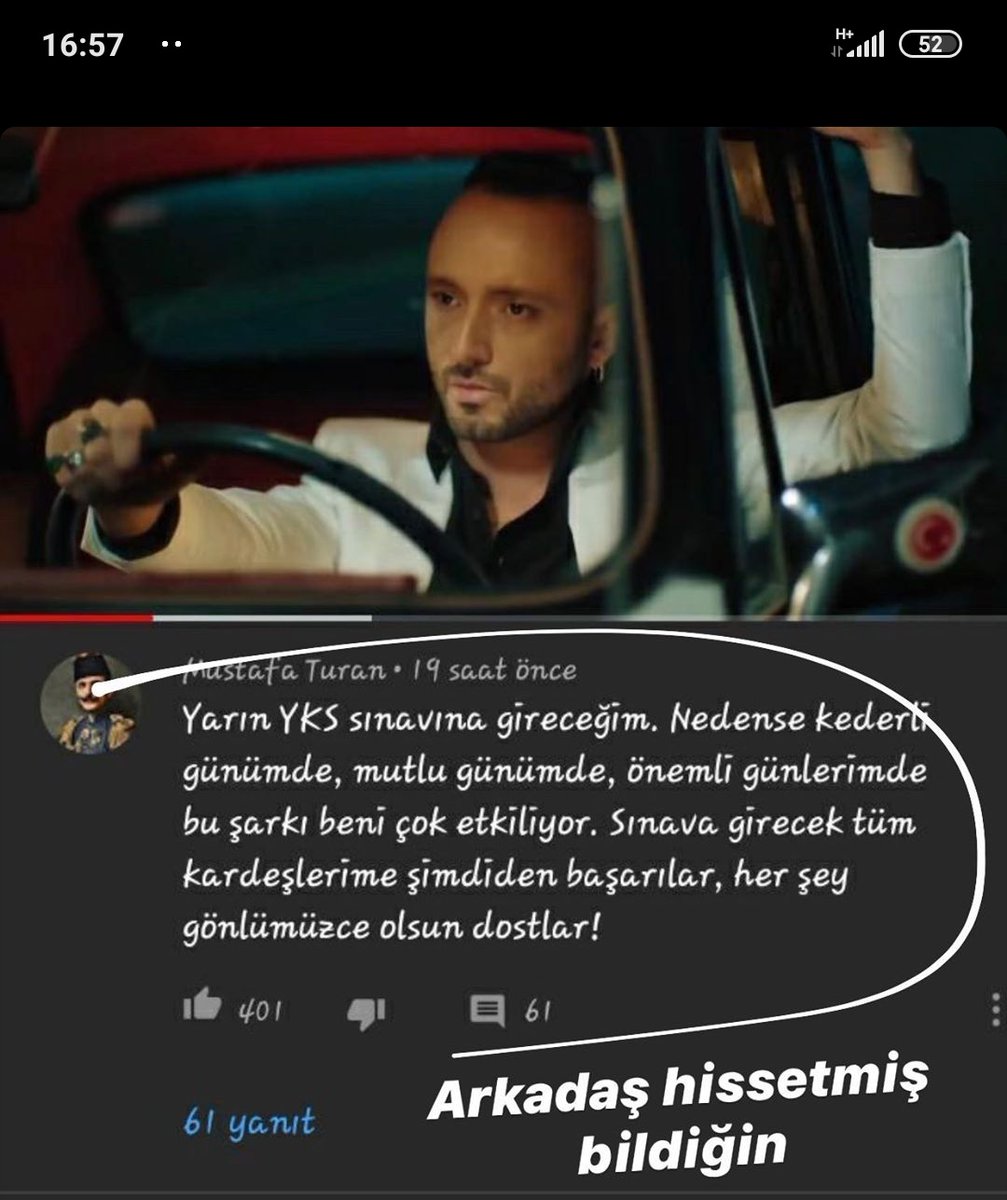 Adam hissetmiş