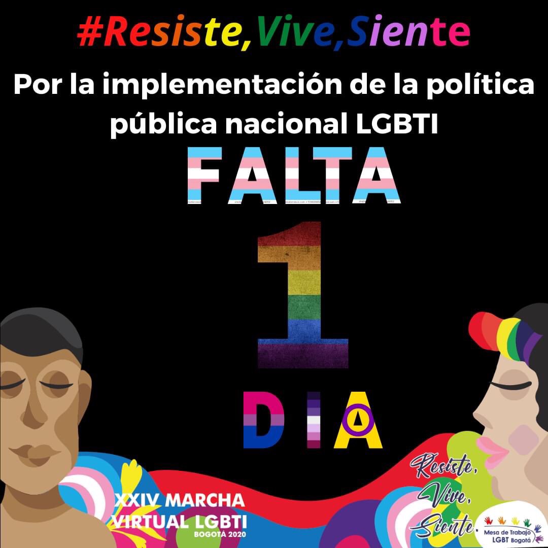 DiversaBogota's tweet photo. Por la implementación de la política publica nacional LGBTI #ResisteViveSiente https://t.co/Ei7ZHOHppJ