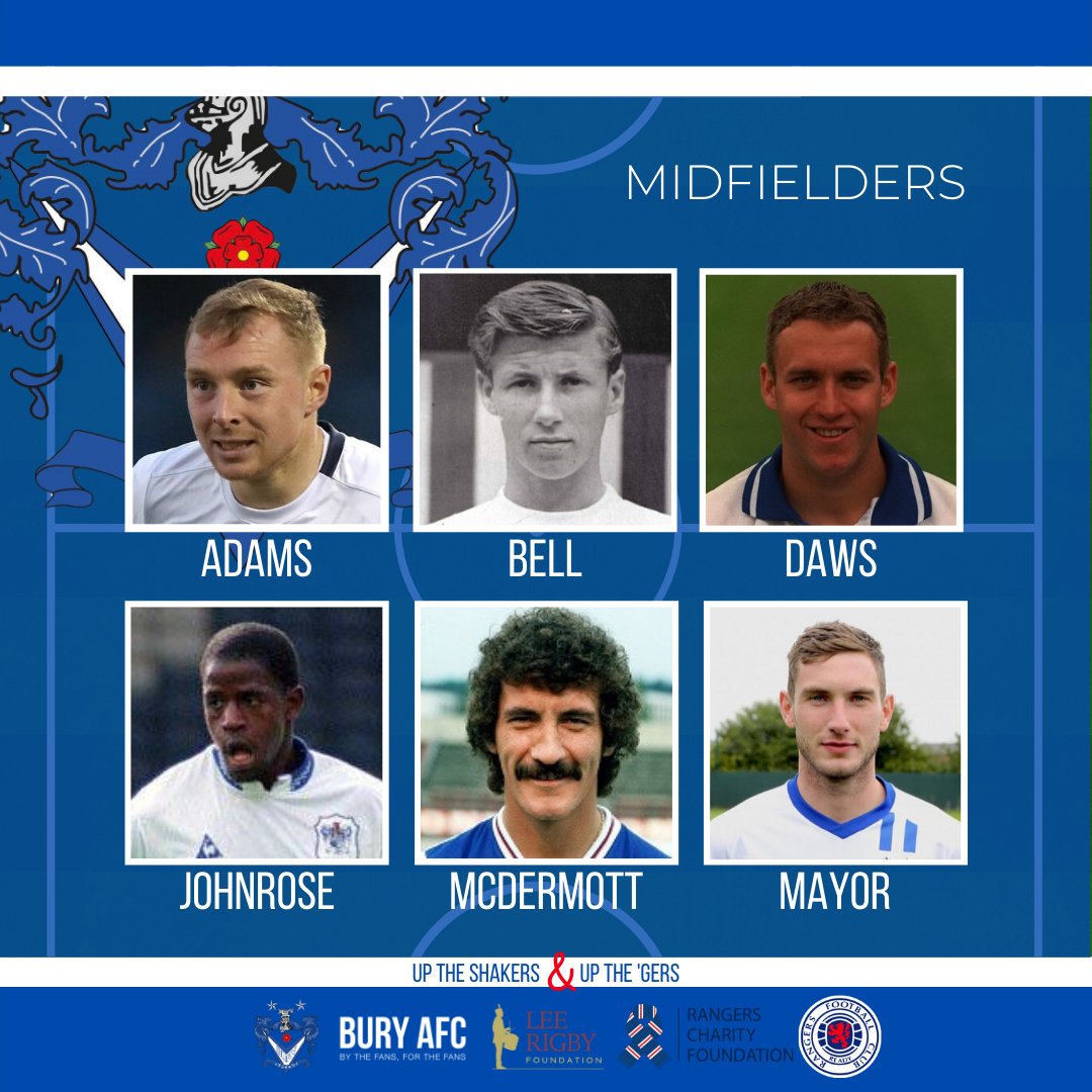 buryfc_women's tweet photo. π΅βͺ Bury AFC Events | Virtual Friendly βͺπ΅π΄
Bring on the midfielders! π
@nickyadams10 @nickdaws4 @LJohnrose Terry Mac, Danny Mayor & Colin Bell β½
Buy your tickets / donations - https://t.co/1t5EU47Sc0
Strikers to follow! π
#BuryAFC #UTS
#Rangers #UTG
#ShakersCommunity https://t.co/pOnth8DSGv