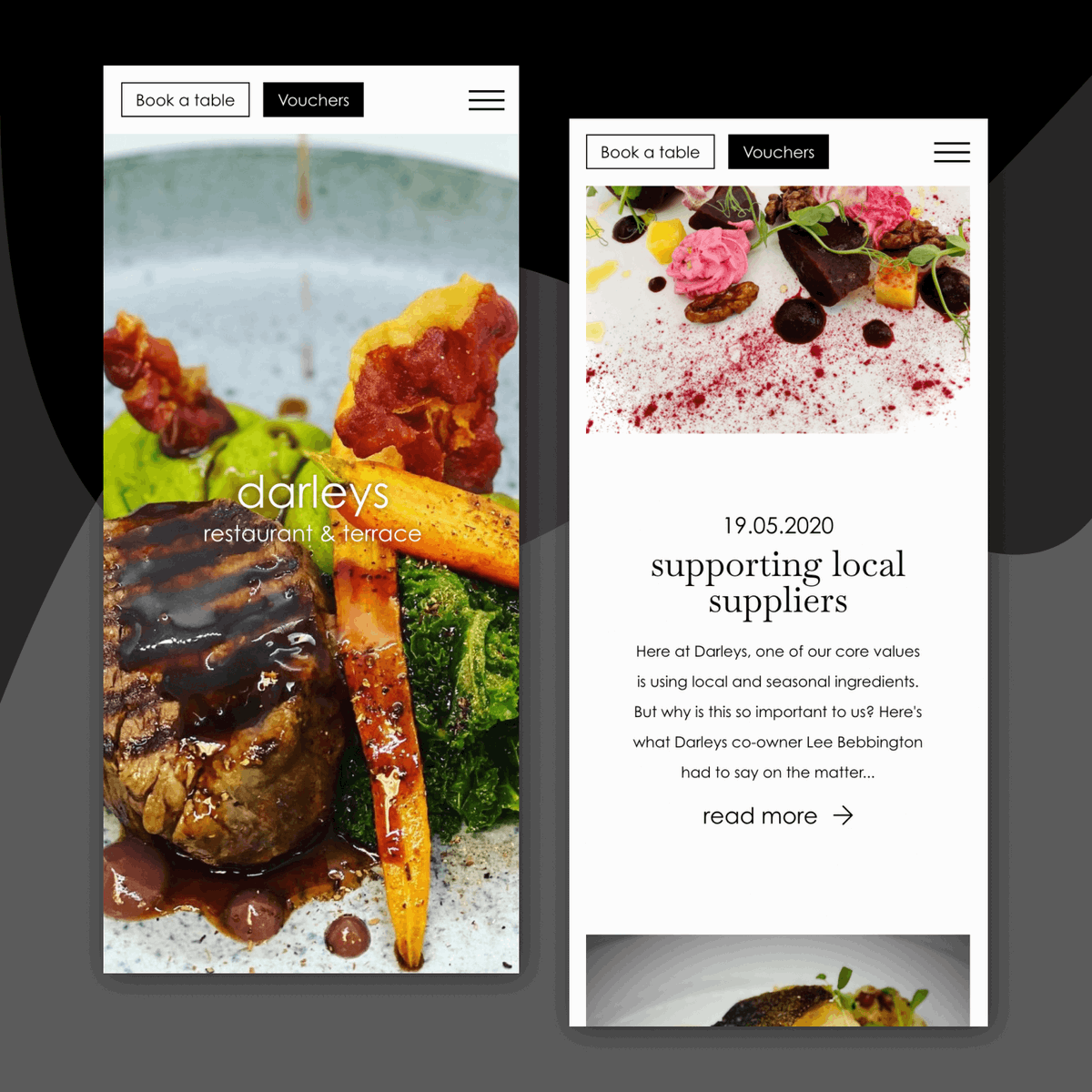 We recently launched a brand new website for the fine dining restaurant <a href="/DarleysDerby/">Darleys Restaurant</a>. We wanted to make sure that it was a visually beautiful site that let its reputation speak for itself. Read more about the project here... frogspark.co.uk/work/web/darle…