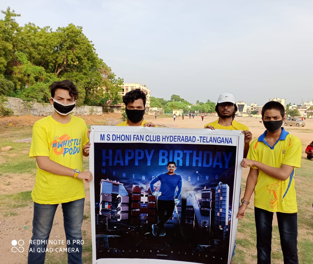 Hyd Msdians #DhoniBirthdayCDP