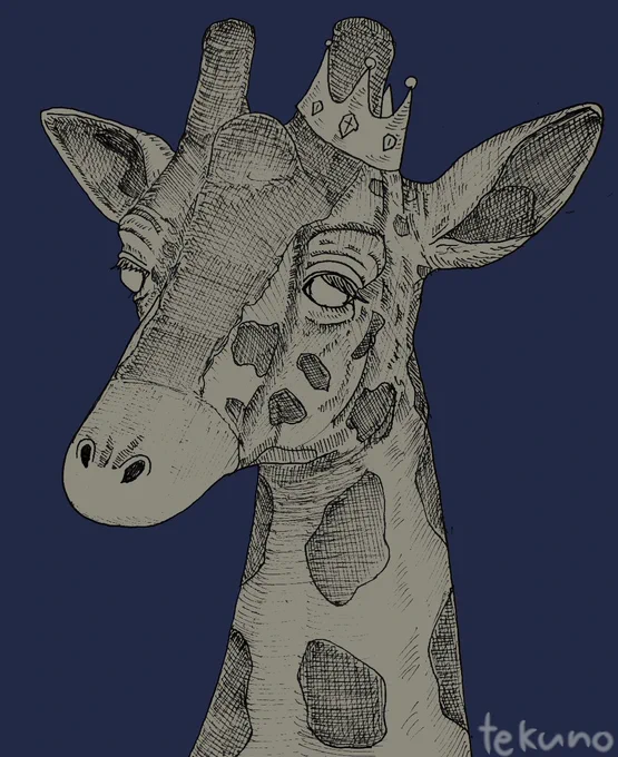 ペン画を描いてから
一生懸命色塗りをしていましたが
単色の方が良いのでは…? 