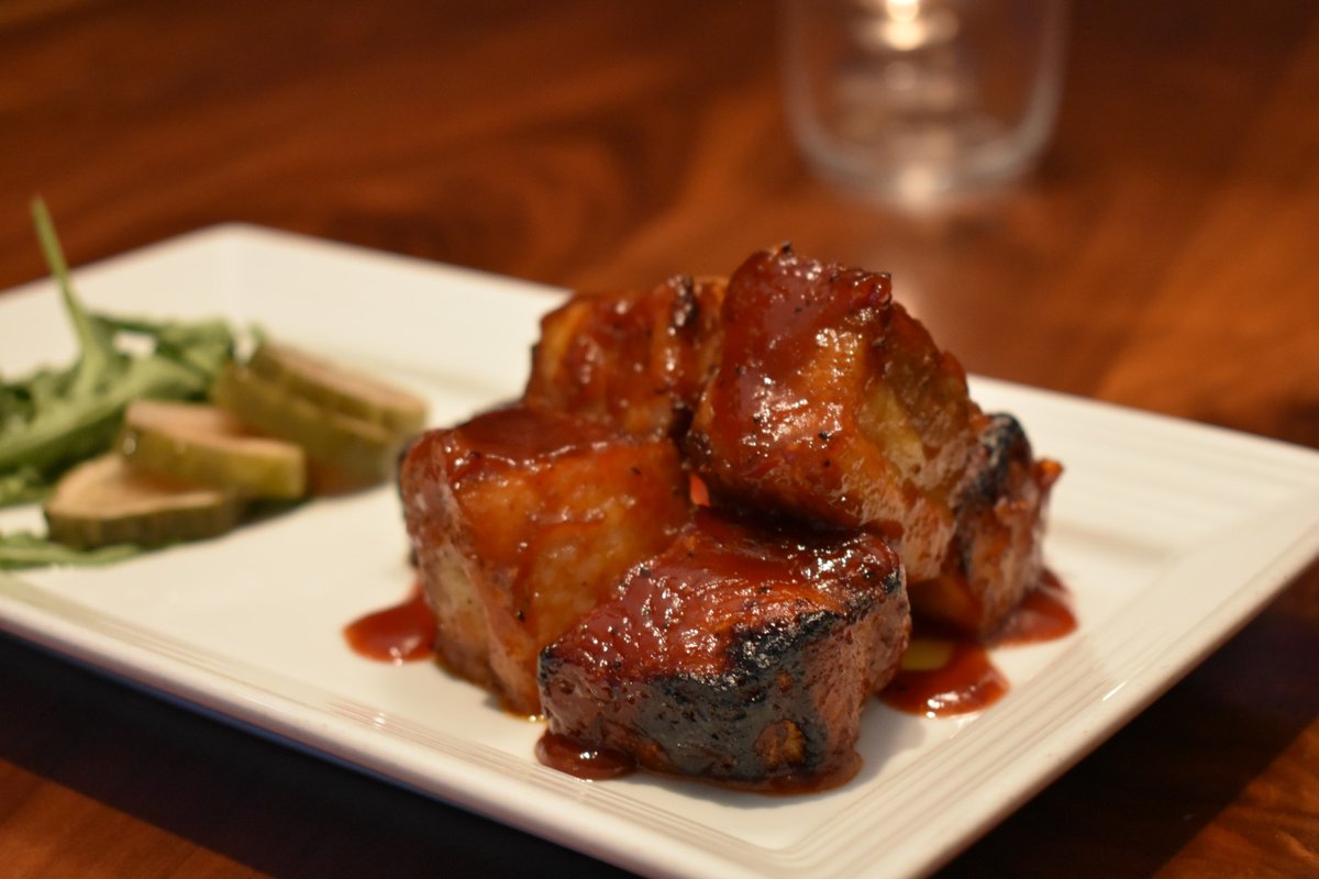 Add our Signature Burnt Ends to your order from Edgar's Grille today. Cherrywood smoked pork belly, house-made "sweet heat" bbq sauce and house-made pickles. Call 706.854.4700 to place your curbside pickup order. #EdgarsGrille #AugustaGA #AugustaFoodie