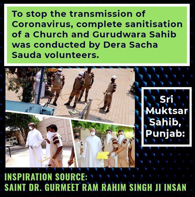 jaura_alka's tweet image. #PassionForHumanity
@derasachasauda
Saint @Gurmeetramrahim Ji