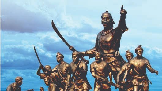 15. Lachit Borphukan, the Ahom general who defeated the Mughals in the famous Battle of Saraighat of 1671. Aurungzeb's armies abandoned any hopes of ever occupying Assam after this naval debacle.