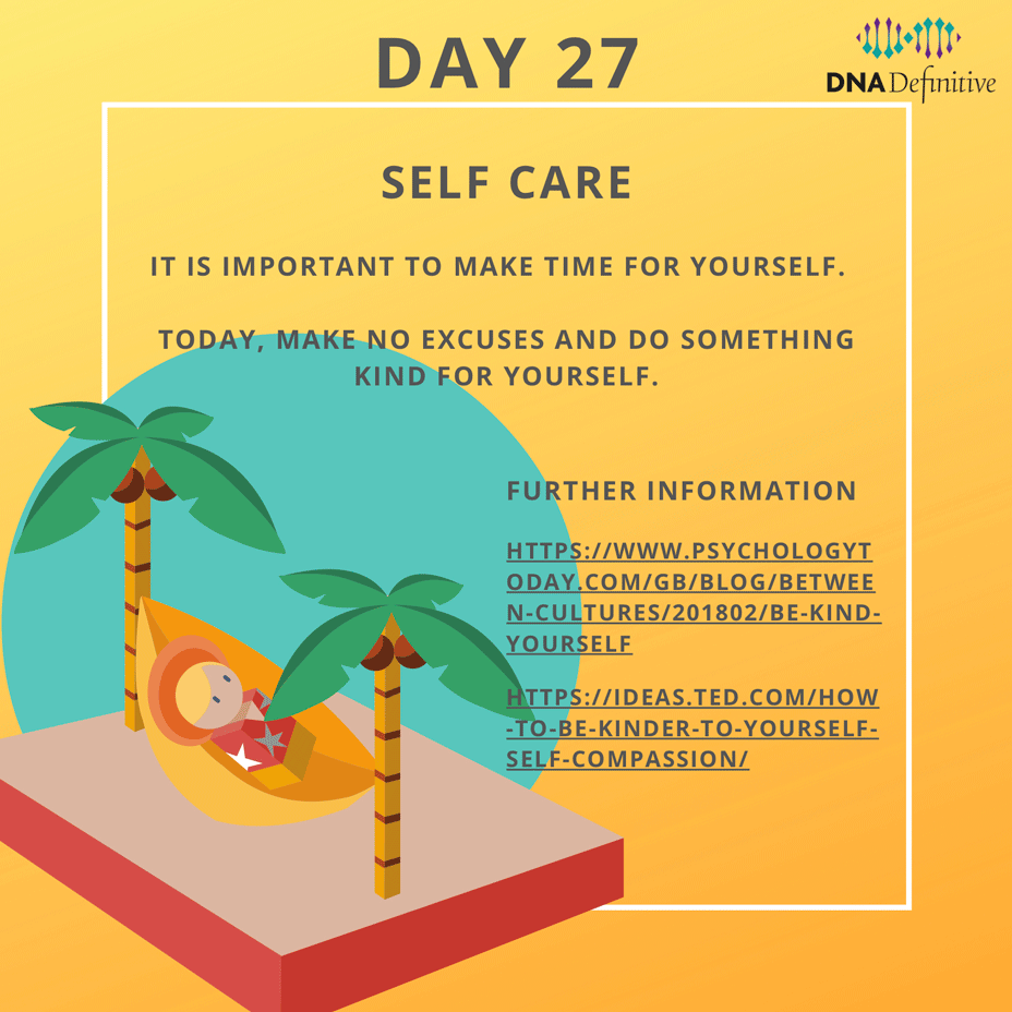 CV_UHB's tweet photo. On day 27 of our journey towards improving resilience, take the opportunity to be kind to yourself: https://t.co/2etdjgKmzC #CAVCares https://t.co/YkPTzvrYtT