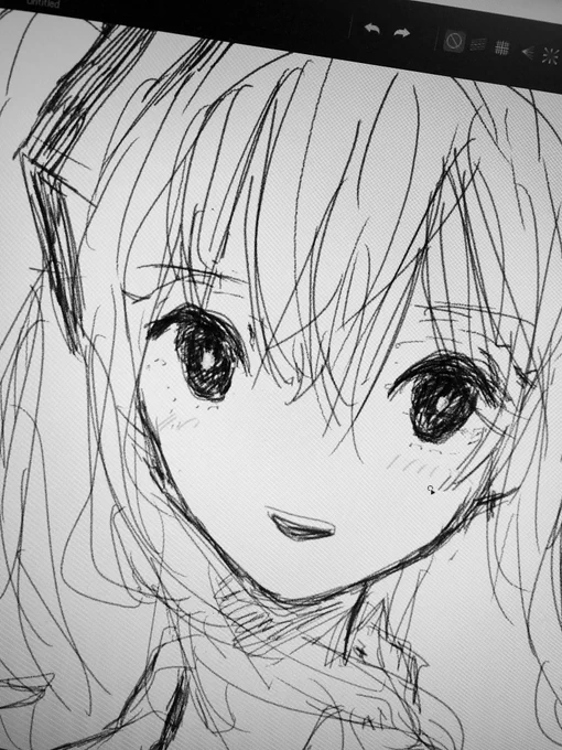 こんな感じのぱっちりした目のみくちゃんも好きなんだけど自分らしいみくちゃんじゃなくなっちゃいそうなんじゃよね 