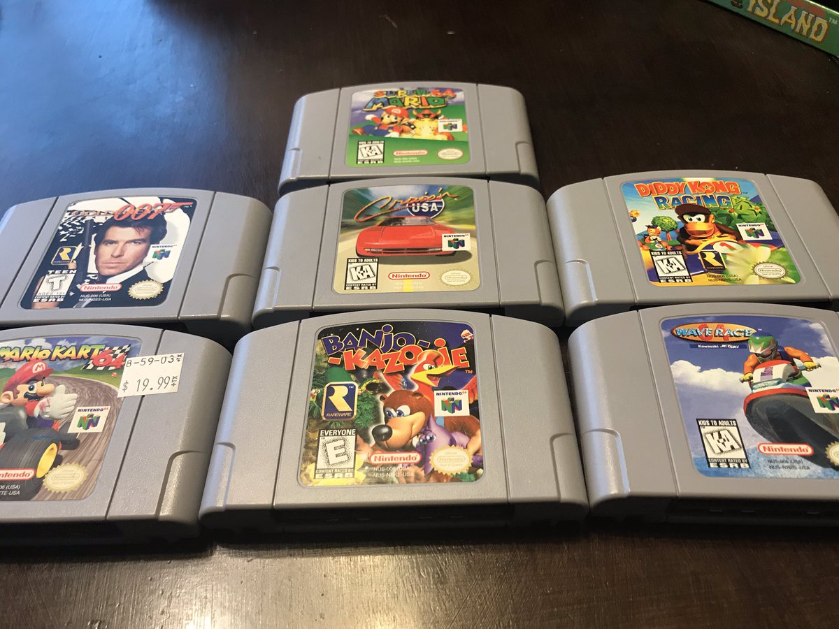 N64 games! A ton of classics. I already had them all, but still. It’s a good little collection. I explained what Banjo-Kazooie was and why it’s my favorite.