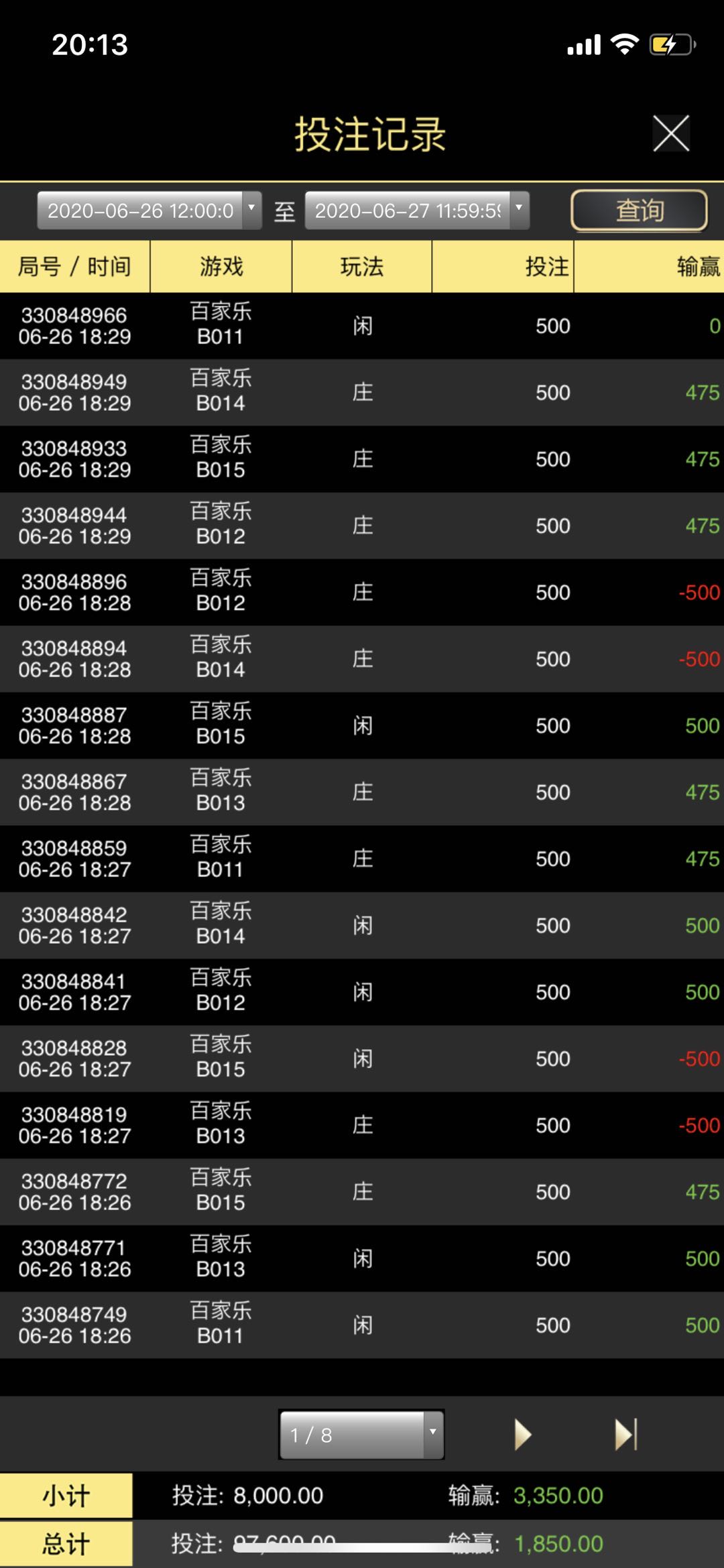 5日で1000万勝ったバカラロジック