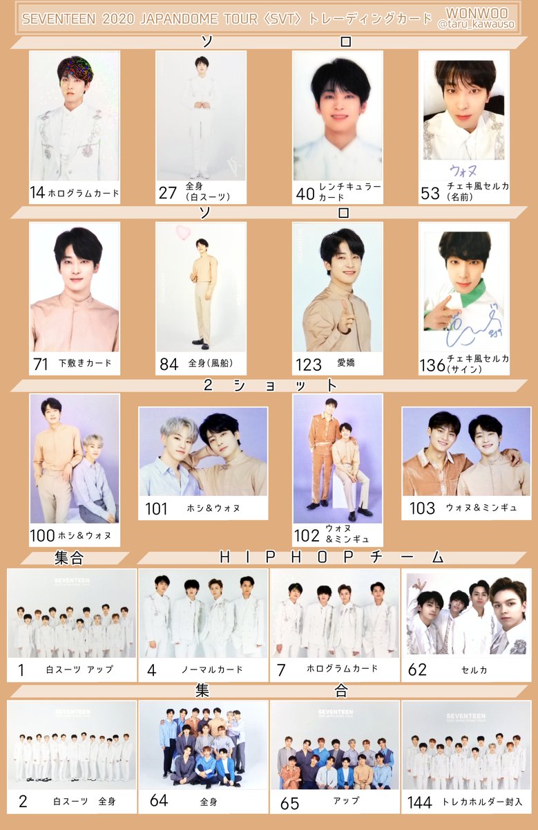 SEVENTEEN トレカ SVT コンプ サイン-