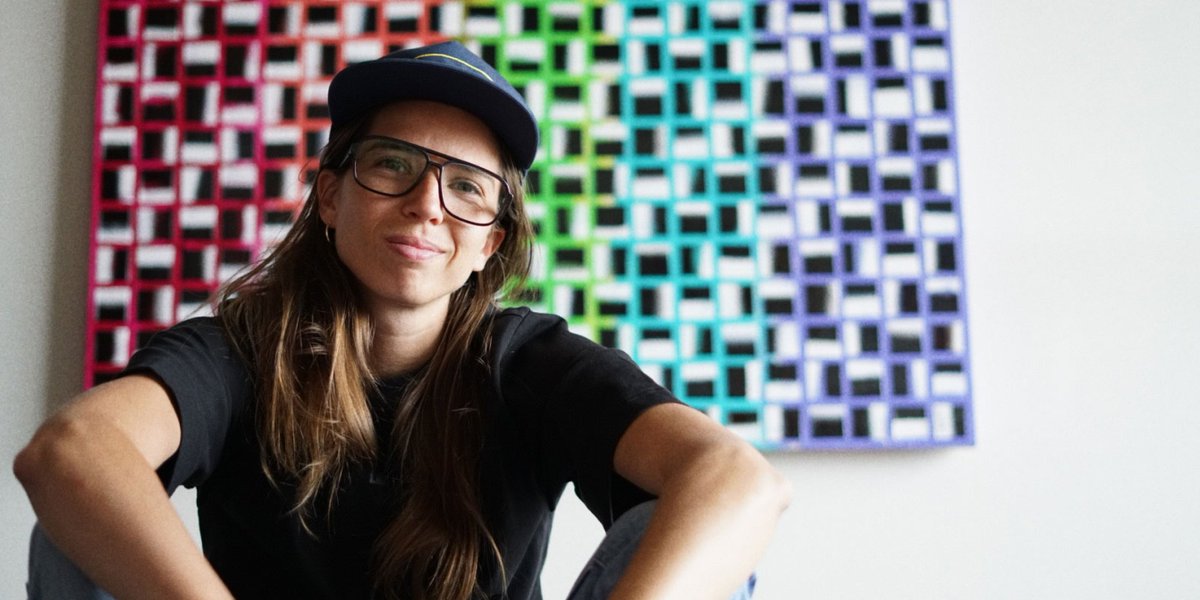 re__inc's tweet photo. “My intention in starting this painting was to find the space between the tension of BW and the freedom of our next collection,  Popsicle. Popsicle is about finding yourself and ultimately being ‘Free To Be.’” 

— Tobin Heath, re—inc Creative Director

https://t.co/H5KjAJ0By4 https://t.co/W5JLdv4oTo