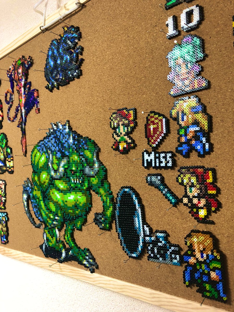 いつき や やっとできた ファイナルファンタジー6 フンババ 作りました 制作期間 3日 いつきおビーズ Ff6 フンババ ピクセルピコ アイロンビーズ