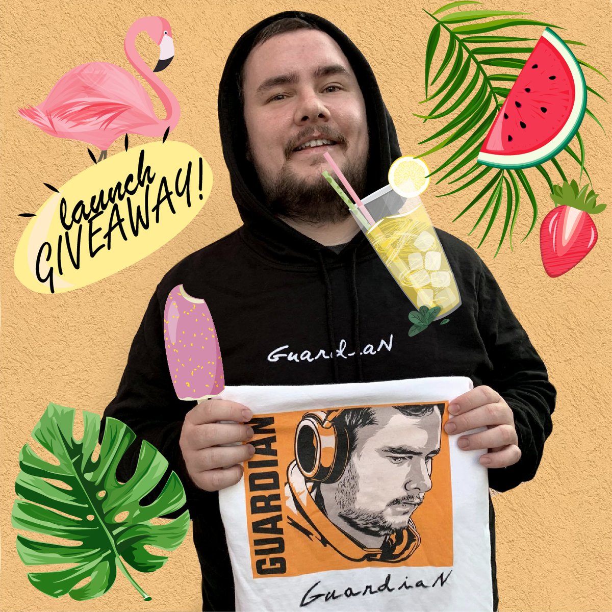 We are giving away 3 GuardiaN Collectors Edition T-Shirts, signed by GuardiaN.

1. Follow <a href="/GetGearSK/">GetGear</a>
2. Retweet this post
3. Tag a friend

One winner from our Twitter, Facebook and Instagram will be drawn on 1st of July! We are only picking winners residing in Europe.

GL! 🎉🍹🦩