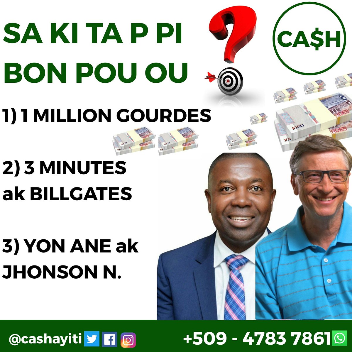 MarcNepius's tweet photo. @JhonsonNapoleon Sa ki ta p pi bon pou ou? https://t.co/L6NJkLKlST