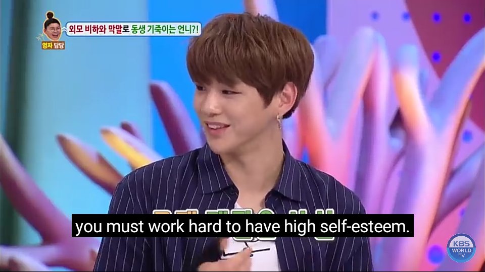 Daniel was hurt by that. One day his teacher recommended he join the b-boy club. He said that dancing helped him build his self-confidence. He relayed his story on the show to the guest who was a girl going through a similar situation in order to give her advice.